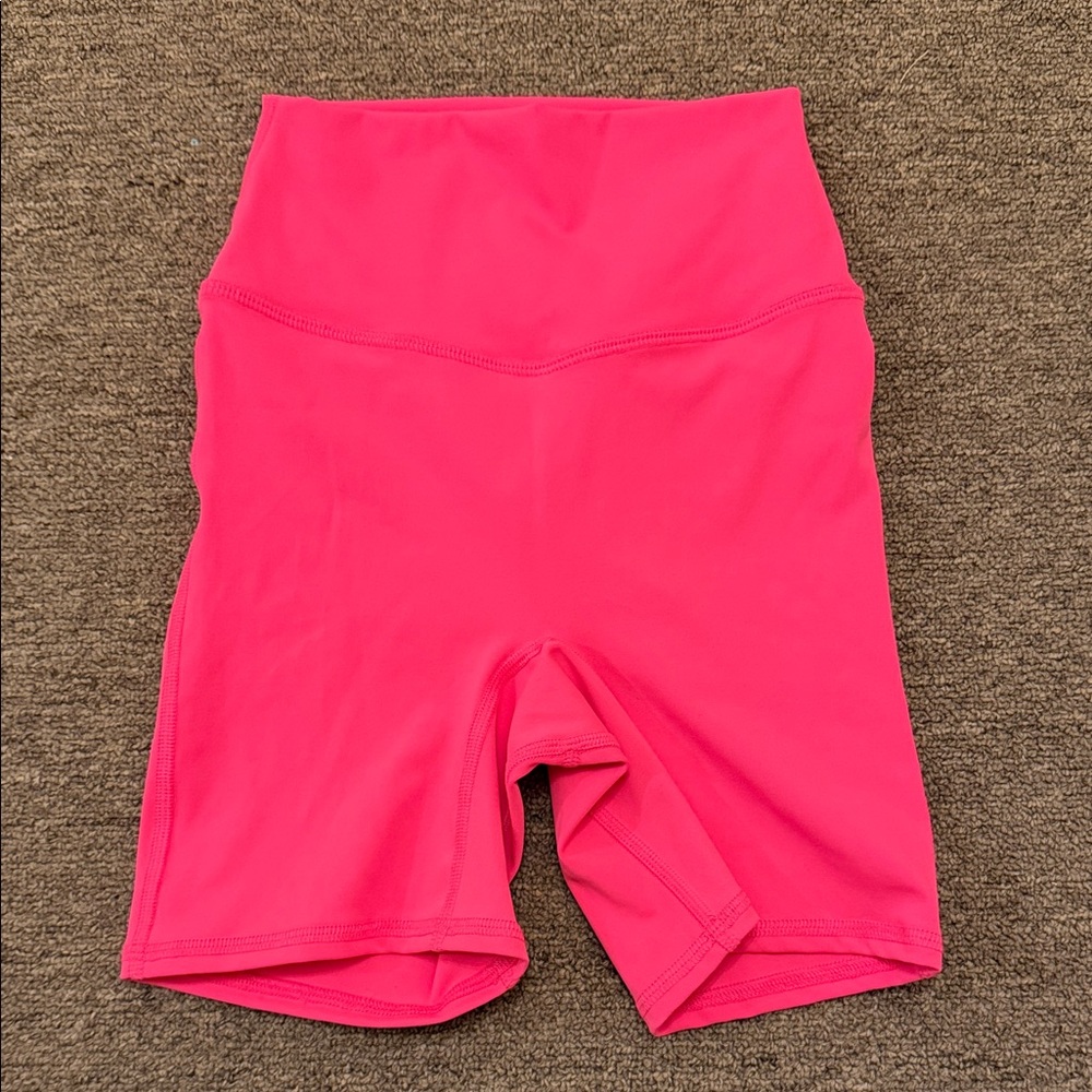 Five the Label Pink High-Waisted Dance Shorts